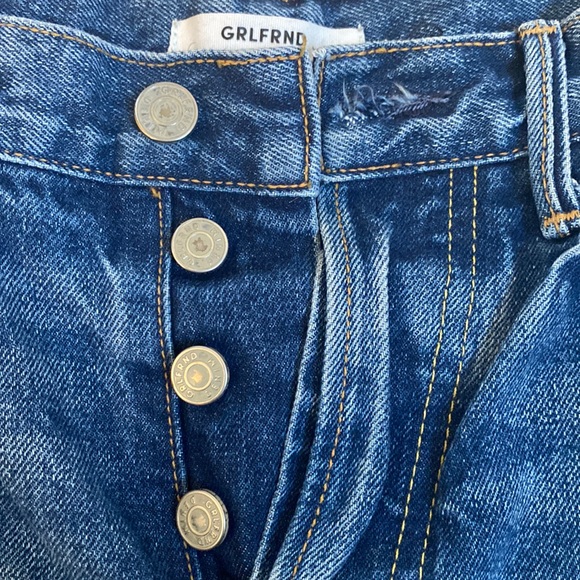 GRLFRND Classic Blue Straight Leg Jeans - Picture 7 of 9